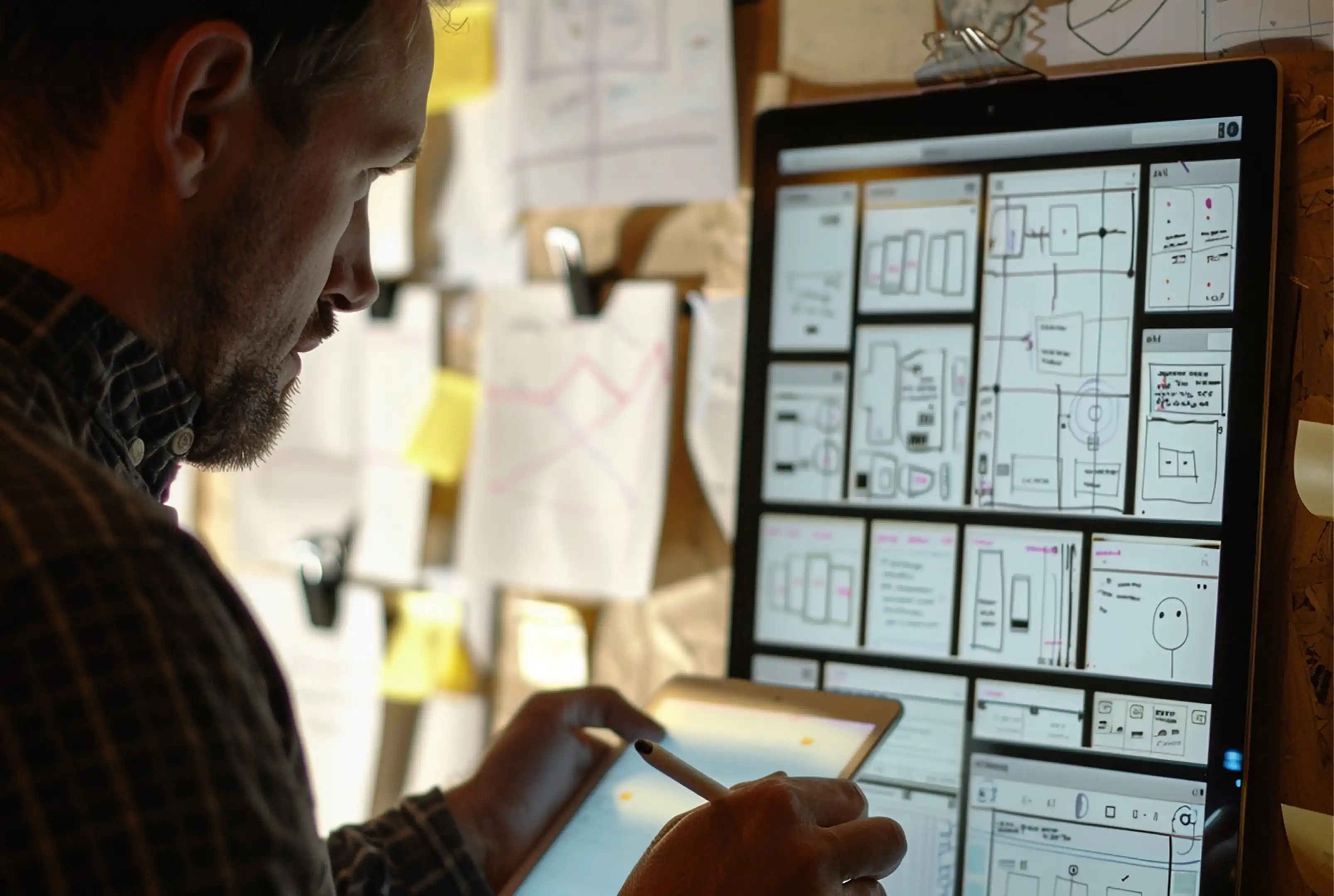 Especialista diseñando una experiencia digital